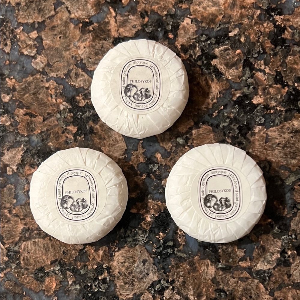 $5 each or 3/$12 NWT Philosykos (diptyque) soap 1.1oz (30grams)/bar